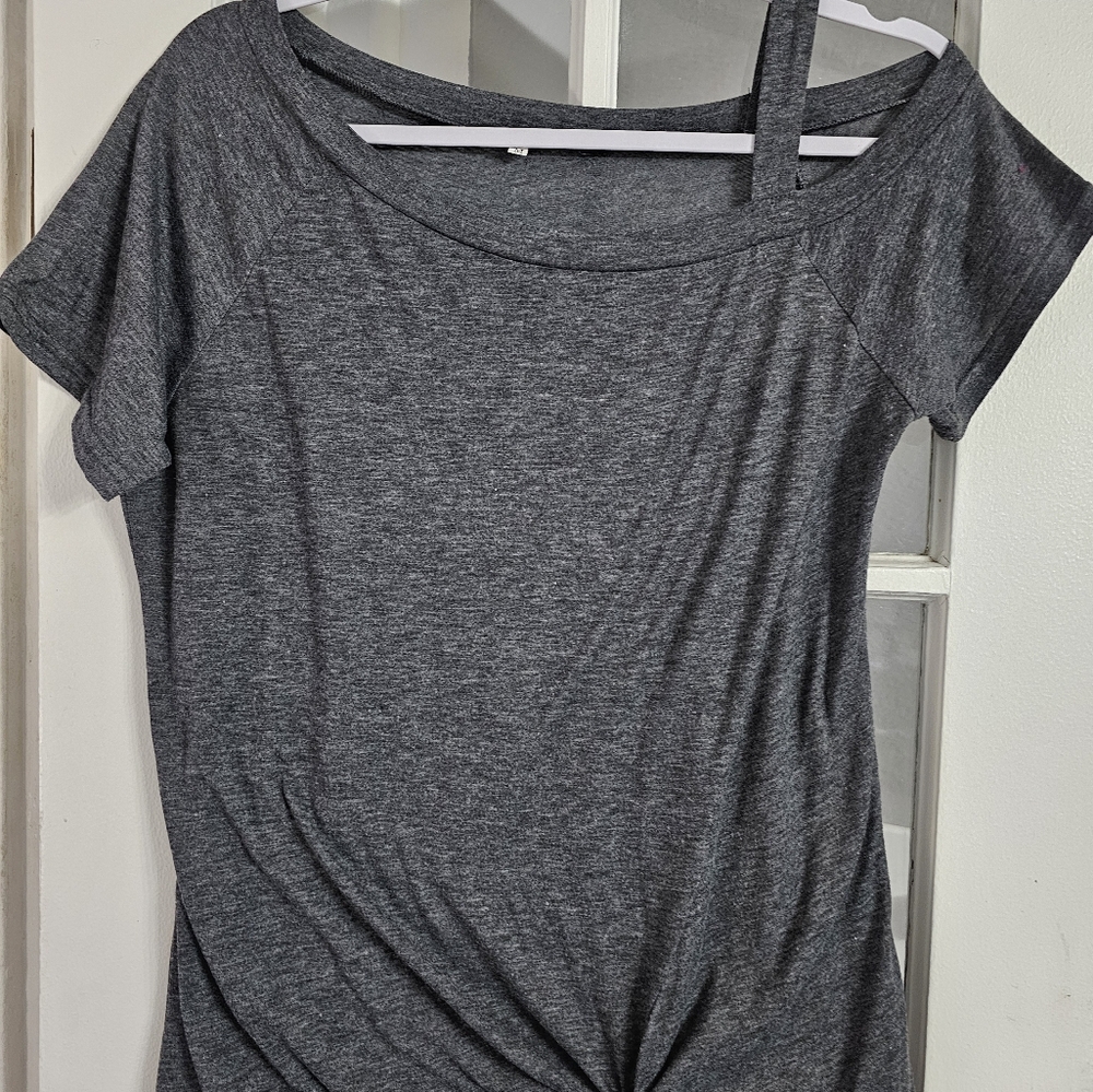Venus womens off one shoulder gathered shirt size med! Pre loved!